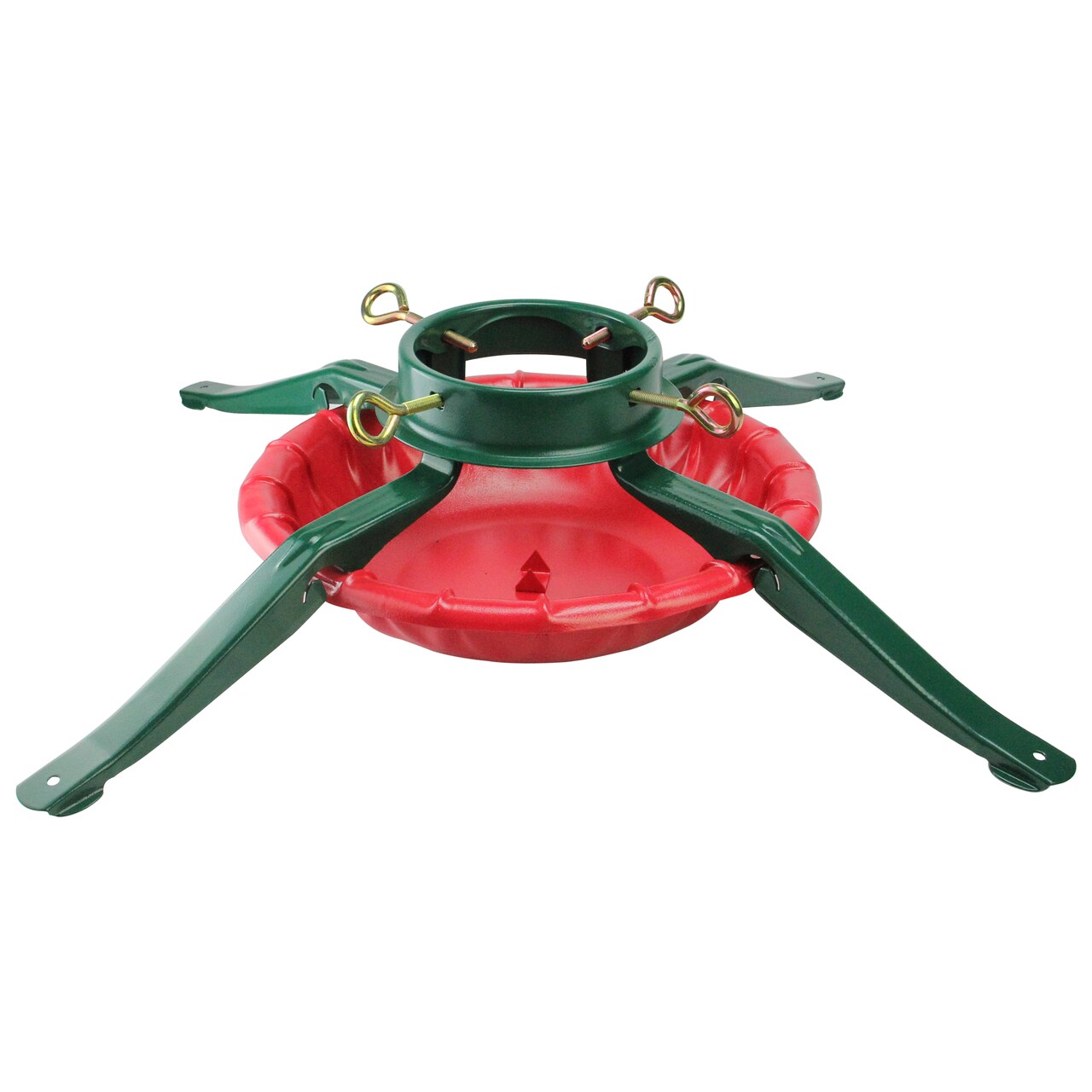 National Holiday Traditions 28' Green and Red Real Live Christmas Tree Stand